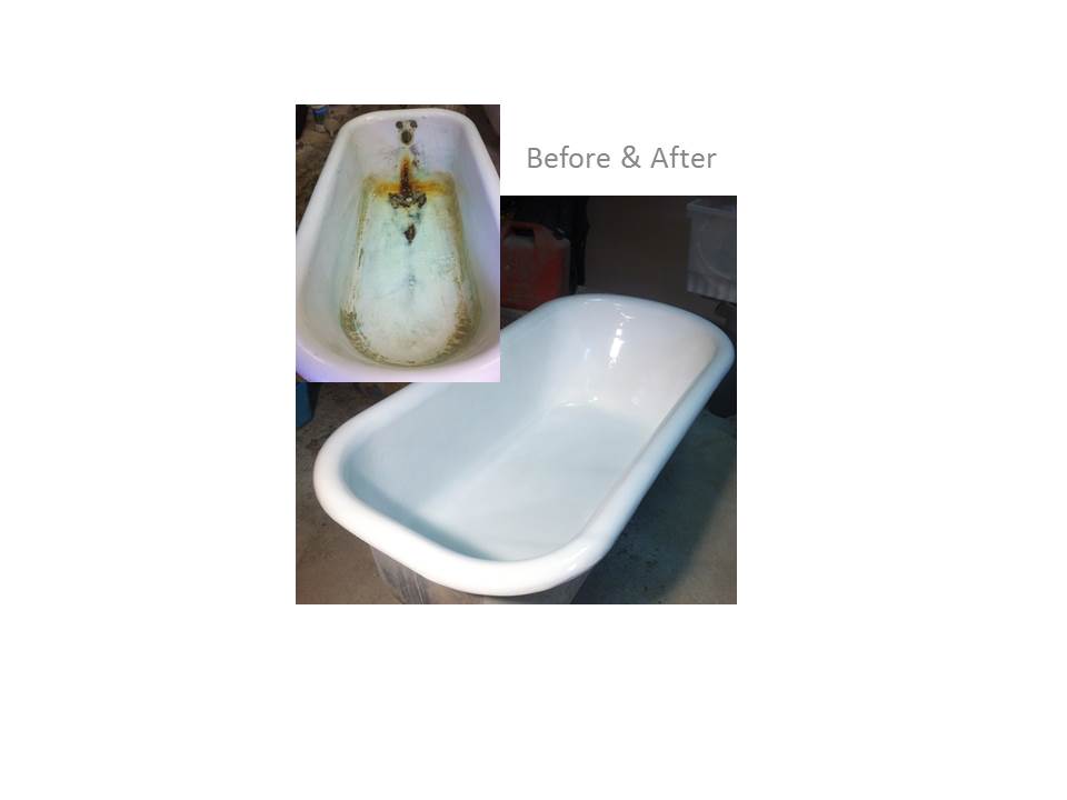 Bathtub Refinishing Before and After